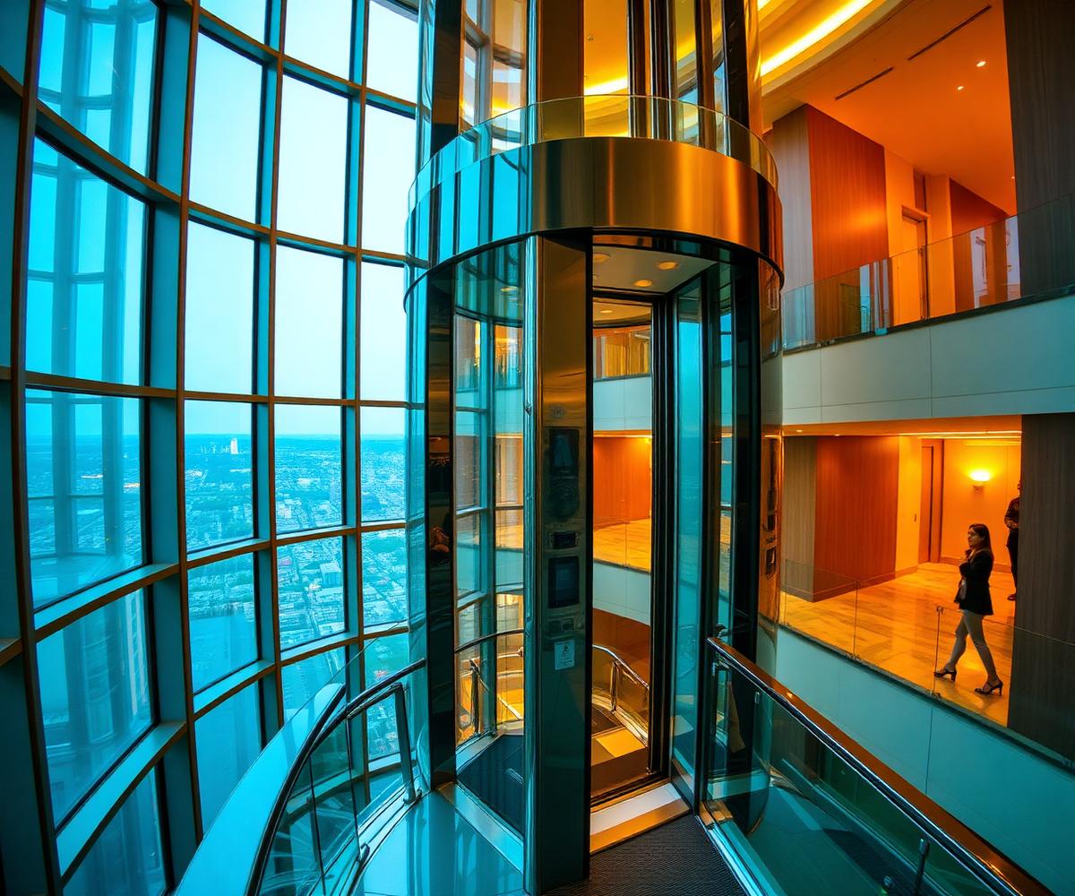 Atrium Glass Home Elevator