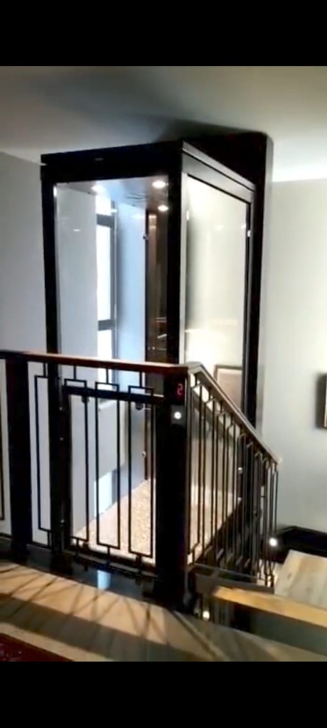 Exclusive Mirror Polish Gold Glass Cabin
